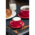 Soucoupe pour tasse espresso Olympia rouge