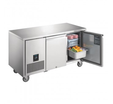 Table réfrigérée négative 2 portes Premium Polar Serie U 267L Table réfrigérée négative 2 portes Premium Polar Serie U 267L