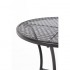 Table bistro ronde en acier ajouré Bolero noire 600mm