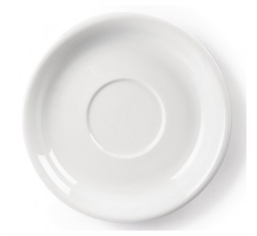 Soucoupes pour tasses à cappuccino blanches 180mm Olympia Soucoupes pour tasses à cappuccino blanches 180mm Olympia