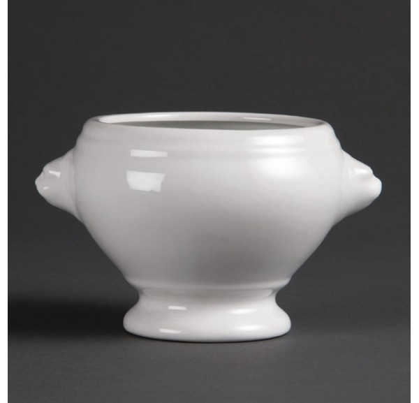 Bol Tête de Lion soupe oignon en porcelaine marron - France Bol Tête de Lion soupe oignon en porcelaine marron - France