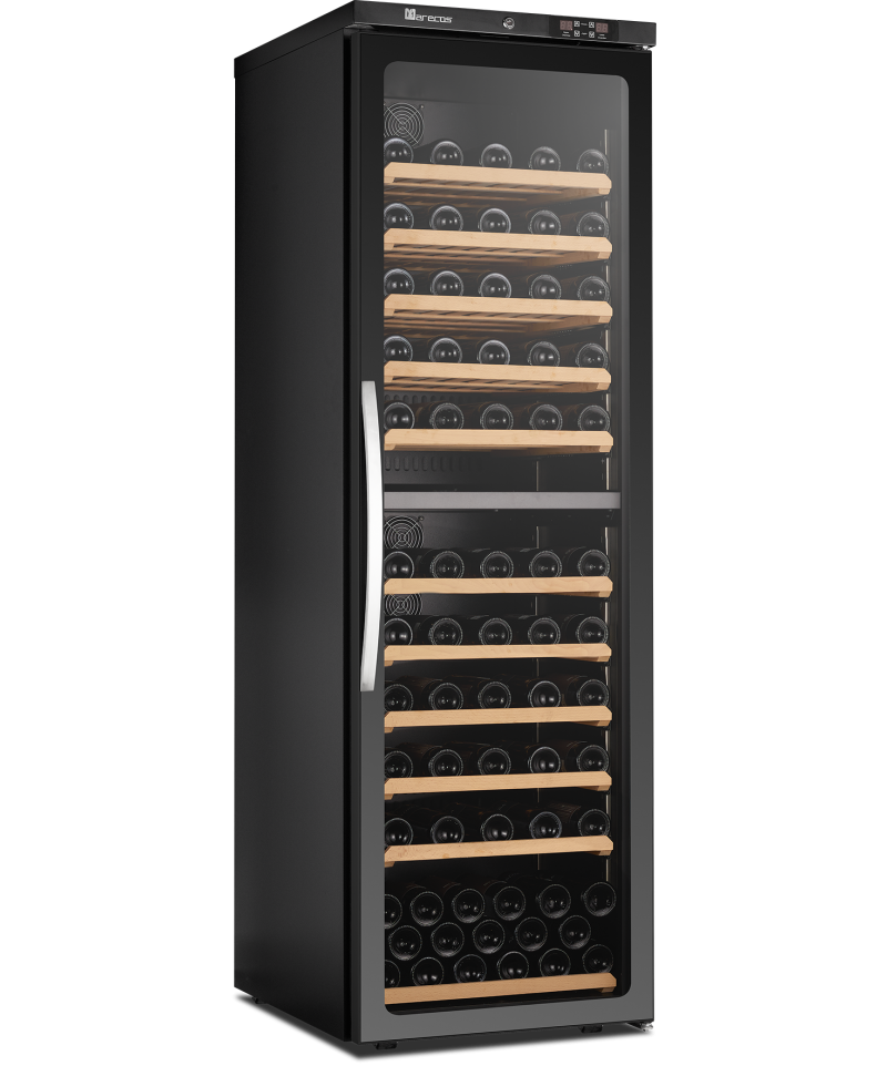 Armoire à vin bitempérature porte vitrée CV450PV2T Gamme Exclusive