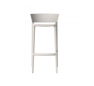 Tabouret de bar empilable AFRICA blanc (lot de 4) Tabouret de bar empilable AFRICA blanc (lot de 4)