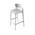 Tabouret de bar empilable AFRICA blanc (lot de 4)