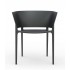 Fauteuil AFRICA empilable noir (lot de 4)