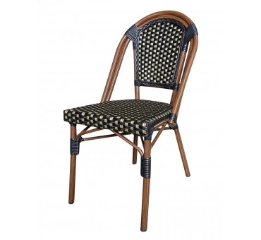 Chaise MONTMARTRE empilable noire et or (lot de 4) Chaise MONTMARTRE empilable noire et or (lot de 4)