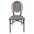 Chaise BASTILLE empilable Noire et Blanche  (Lot de4)