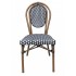 Chaise BASTILLE empilable Noire et Blanche  (Lot de4)