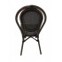 chaise BASTILLE empilable - textilène gris foncé (Lot de4)