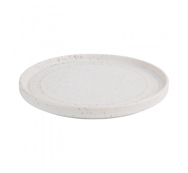 Assiettes plates rondes Olympia Cavolo blanc moucheté 220mm (lot de 6) Assiettes plates rondes Olympia Cavolo blanc moucheté 220mm (lot de 6)