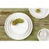 Assiettes plates rondes Olympia Cavolo blanc moucheté 220mm (lot de 6)