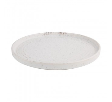 Assiettes plates rondes Olympia Cavolo blanc moucheté 270mm (lot de 6) Assiettes plates rondes Olympia Cavolo blanc moucheté 270mm (lot de 6)