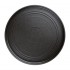 Assiettes plates rondes texturées Olympia Cavolo noires 270mm (lot de 6)