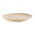 Assiette plate ronde couleur sable Olympia Kiln 280mm (Lot de 6)