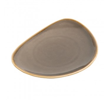 Assiettes triangulaires Olympia Kiln grises 280mm (Lot de 6 ) Assiettes triangulaires Olympia Kiln grises 280mm (Lot de 6 )