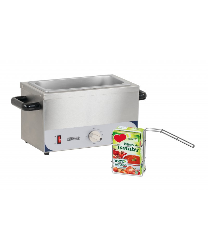 Chauffe Briques Pinha 3x1 - Acier Inoxydable, 3 Cavités Fonte Aluminium - Thermostat Régulateur 75°C - 1050W
