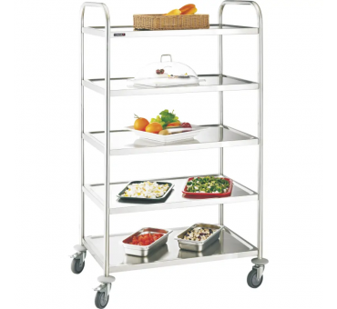 Chariot inox 5 plateaux Chariot inox 5 plateaux