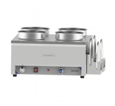 Bain-marie à eau à sauce 4 x 7,5L Bain-marie à eau à sauce 4 x 7,5L