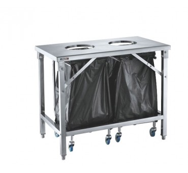 Table de tri 2 trous vide-dechets Table de tri 2 trous vide-dechets