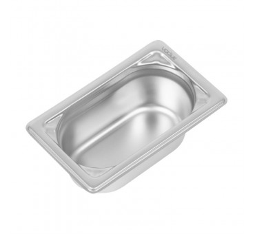 Bac GN 1/9 inox professionnel AISI 304 18/10 Bac GN 1/9 inox professionnel AISI 304 18/10