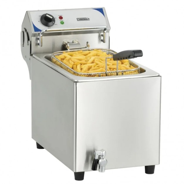 Friteuse électrique avec vanne de vidange 10 litres 3600w