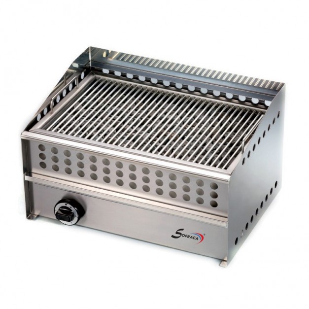 Wood steak grill gaz - L 550 mm - 14096A
