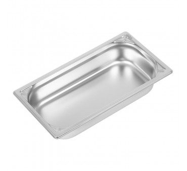 Bac GN 1/3 inox professionnel AISI 304 18/10 Bac GN 1/3 inox professionnel AISI 304 18/10