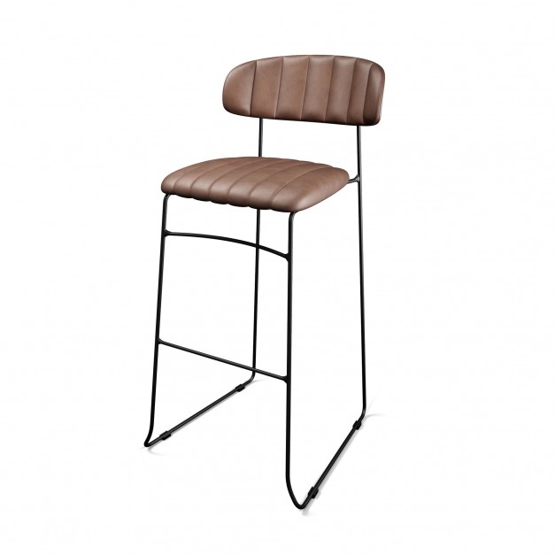 Mundo tabouret de bar, revêtement en cuir synthétique,velours, ignifugé