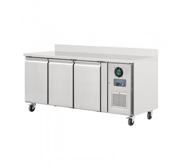 Table réfrigérée négative 3 portes avec dosseret 417L Polar Série U Table réfrigérée négative 3 portes avec dosseret 417L Polar Série U
