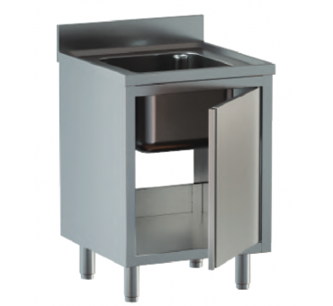 Plonge sur armoire porte battante Prof 600 Plonge sur armoire porte battante Prof 600