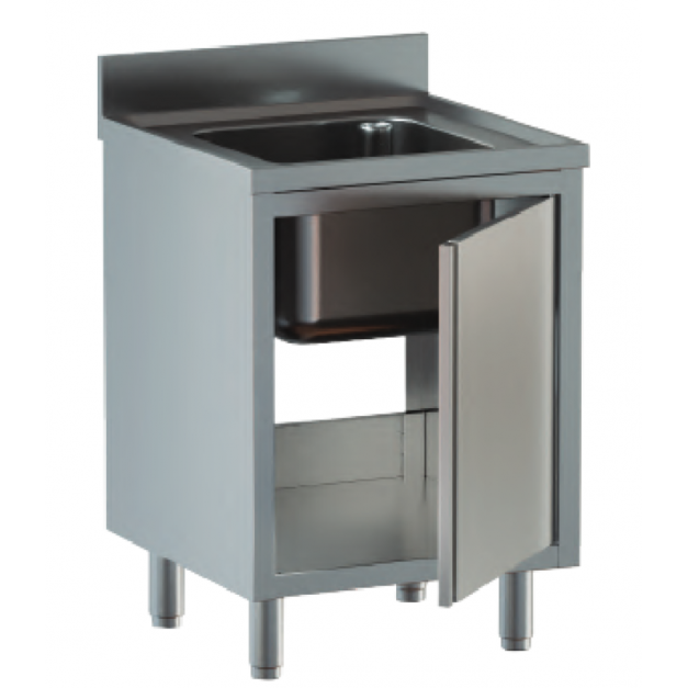 Plonge sur armoire porte battante Prof 600