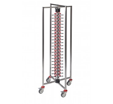 Echelle porte assiettes à tétons réglables et repliables 84 plats Echelle porte assiettes à tétons réglables et repliables 84 plats