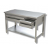 Table de travail 700 acier inoxydable avec tiroirs