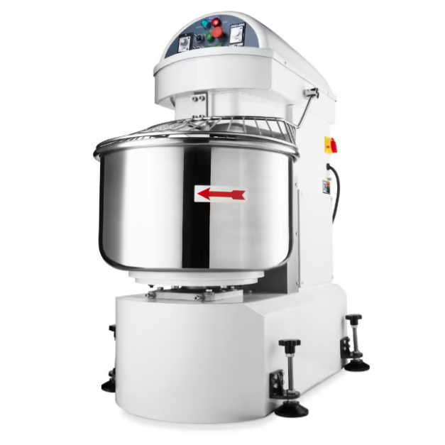 Pétrin à spirale 130 L - 80 kg de pâte - 2 vitesses - 400V