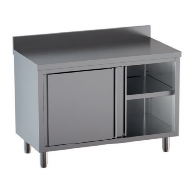 Meuble bas 700 avec portes coulissantes avec dosseret