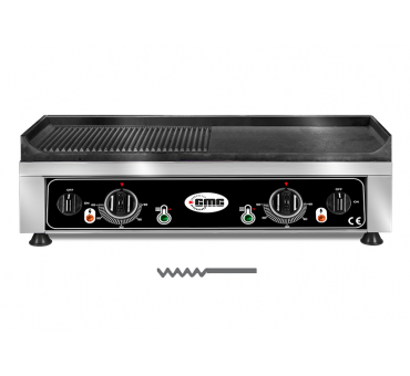 Plancha professionnelle GMG 7050EG Grill lisse et rainurée Plancha professionnelle GMG 7050EG Grill lisse et rainurée