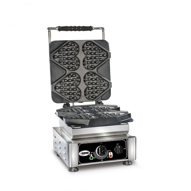 Gaufrier Simple 4 gaufres coeurs GMG TI Amo