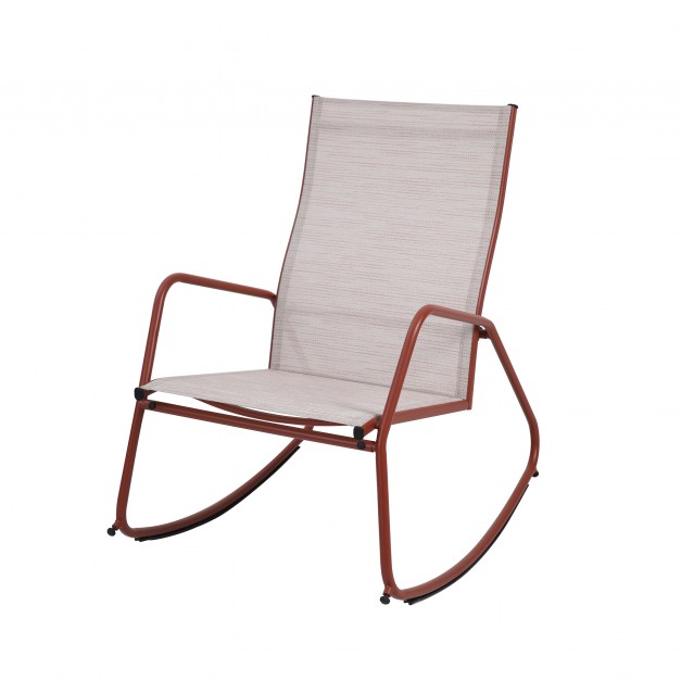BRODY FAUTEUIL DE JARDIN À BASCULE - TERRACOTTA