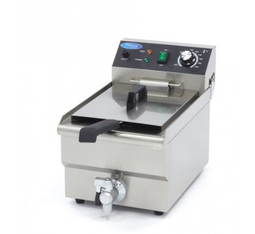Friteuse - 10 L - 1 panier - avec robinet de vidange Friteuse - 10 L - 1 panier - avec robinet de vidange