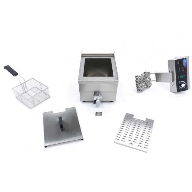 Friteuse Inox 3000w Friteuse Professionnelle MOOTACO 6L - 3000W, Inox, Thermostat 60-200°C, Sécurité Surchauffe Friteuse Professionnelle Inox