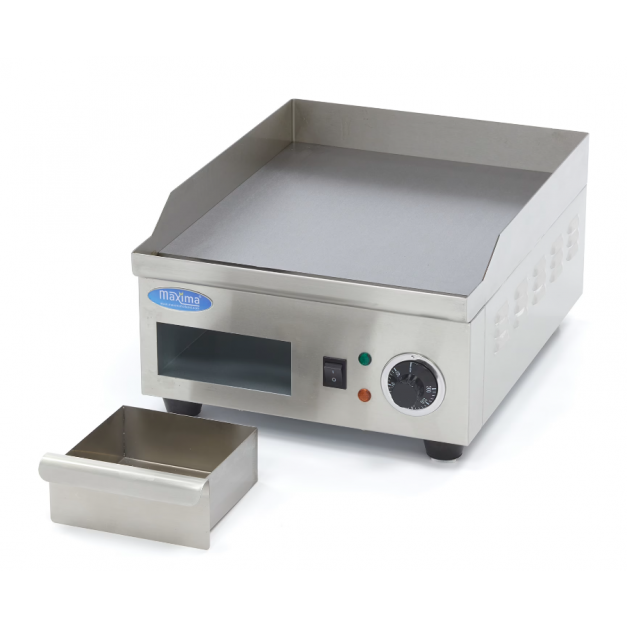 Plancha - lisse - 36 cm - incl plateau d'égouttement