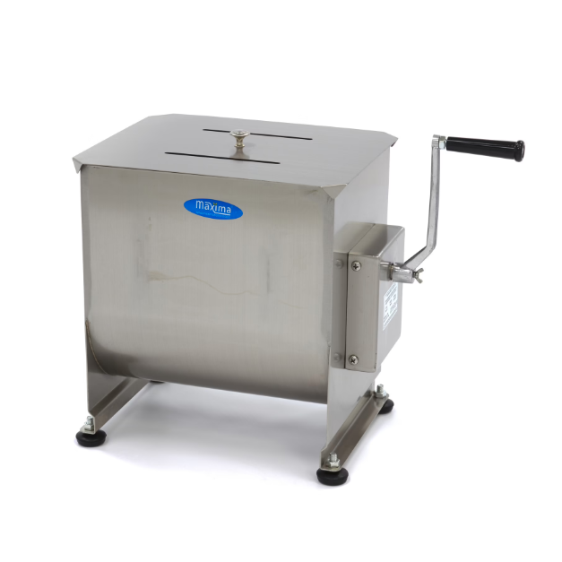 Mélangeur de viande - 30 L - 25 kg viande - axe unique - manuel