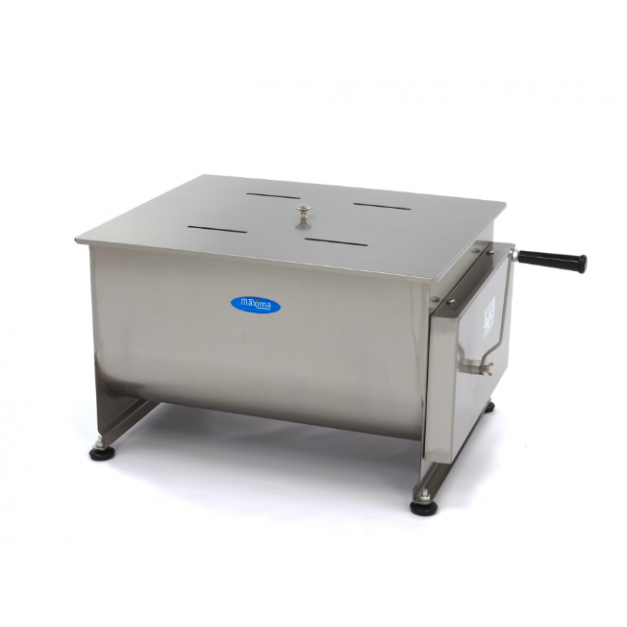 Mélangeur de viande - 60 L - 55 kg viande - axe double - manuel