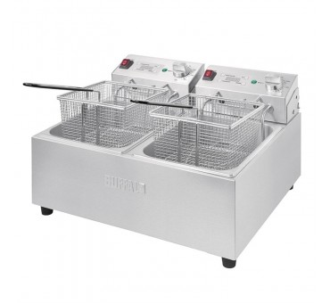 Friteuse électrique professionnelle 2 x 5 litres Buffalo Friteuse électrique professionnelle 2 x 5 litres Buffalo