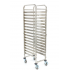 Échelle gastronorme GN 1/1 inox 16 niveaux sur roulettes – Maxima