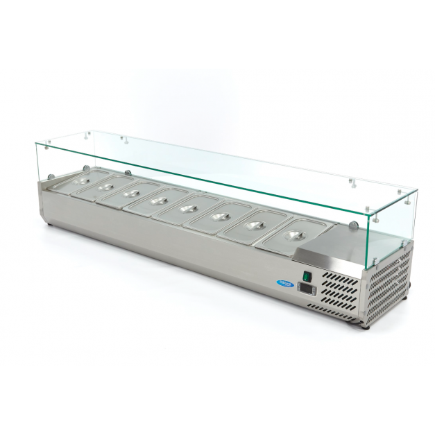 Saladette de comptoir réfrigérée 8 x 1/3 GN