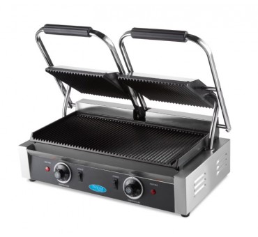 Grill de Contact Professionnel Double Maxima MCG BIG GR – Plaques Rainurées en Fonte Grill de Contact Professionnel Double Maxima MCG BIG GR – Plaques Rainurées en Fonte