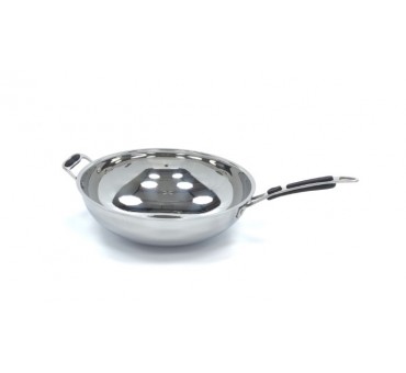 Wok à induction en acier inoxydable Ø 36 cm – Maxima Wok à induction en acier inoxydable Ø 36 cm – Maxima