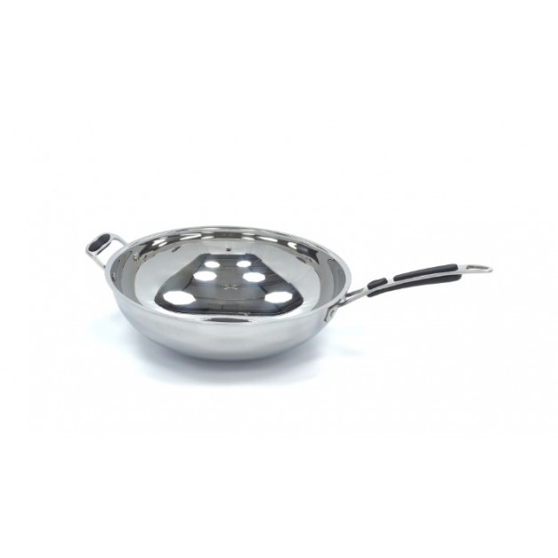 Wok à induction en acier inoxydable Ø 36 cm – Maxima