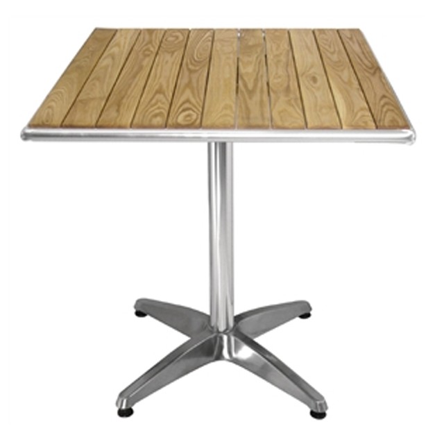 Table de bistro carrée en frêne